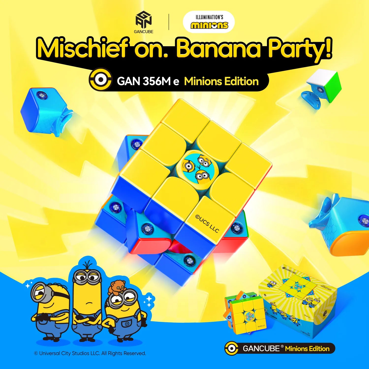 GAN356 M e Minions 3x3 GAN 356 ME (Frosted)
