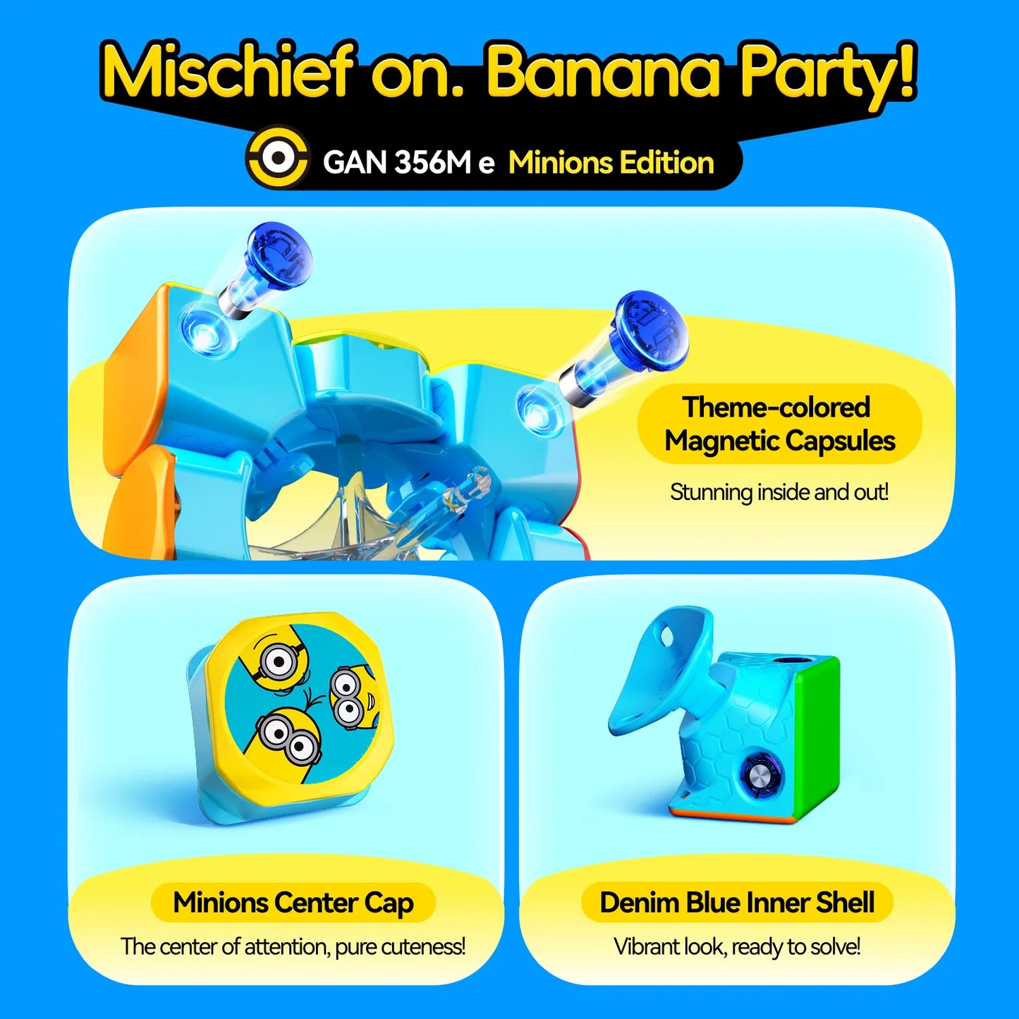 GAN356 M e Minions 3x3 GAN 356 ME (Frosted)
