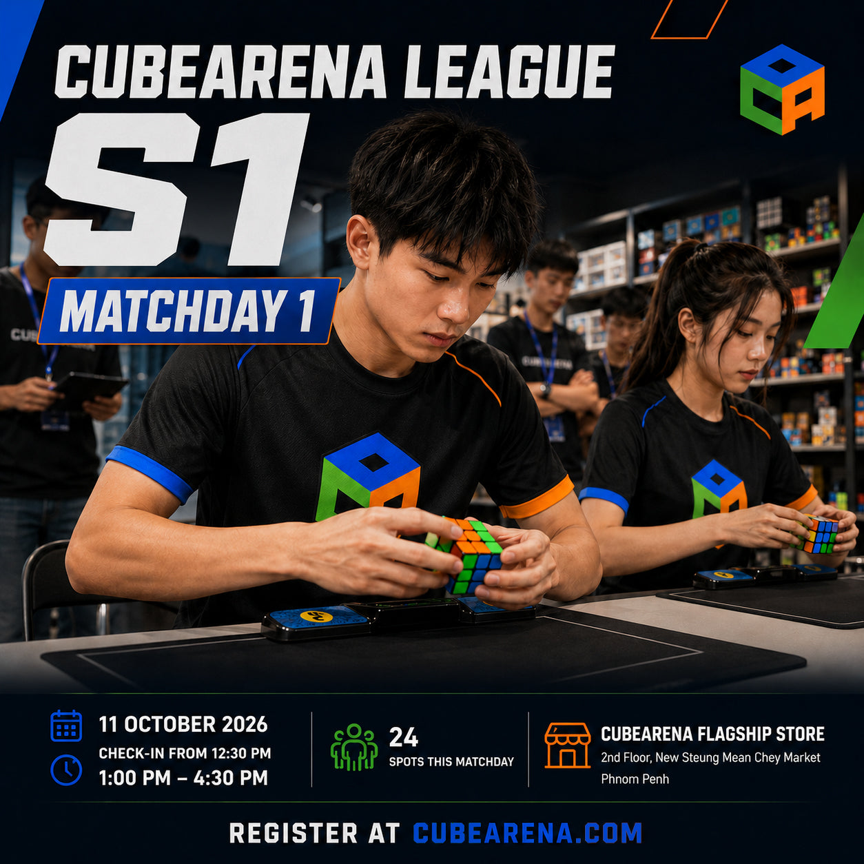 CubeArena League S1 (Matchday 1) — Competitor Registration