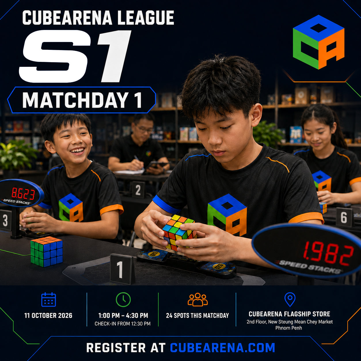 CubeArena League S1 (Matchday 1) — Competitor Registration