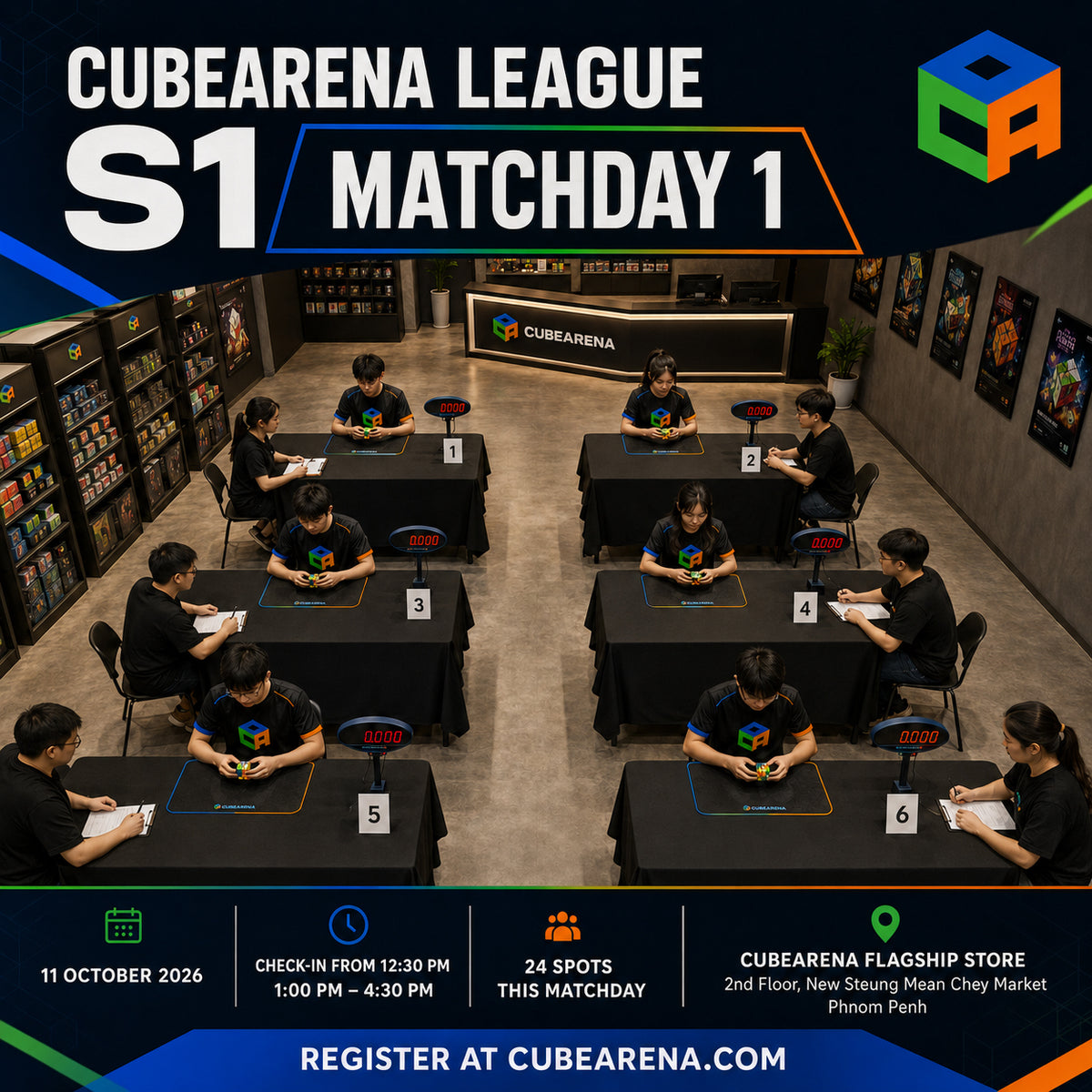 CubeArena League S1 (Matchday 1) — Competitor Registration