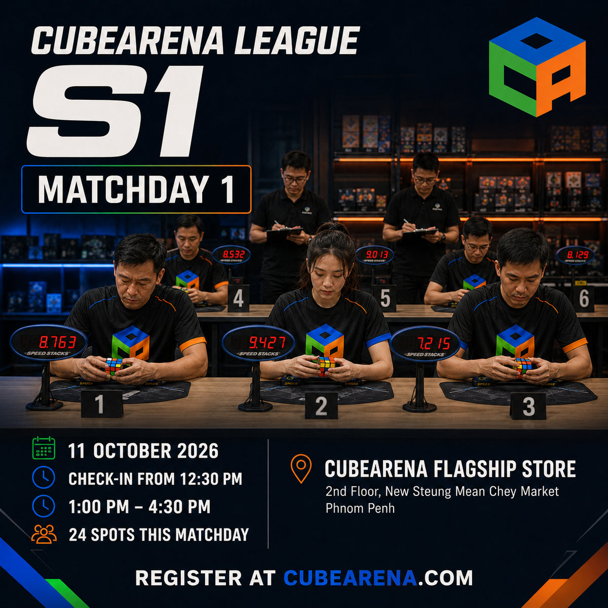 CubeArena League S1 (Matchday 1) — Competitor Registration