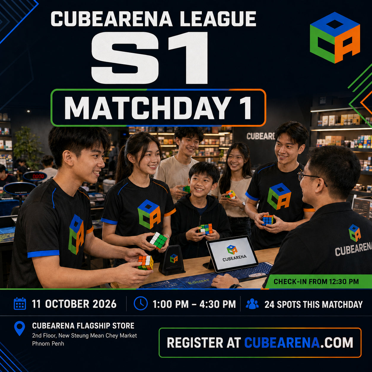 CubeArena League S1 (Matchday 1) — Competitor Registration
