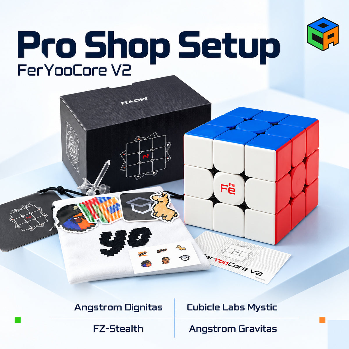 The FerYooCore V2 3x3 - Customize by TheCubicle x CubeHead