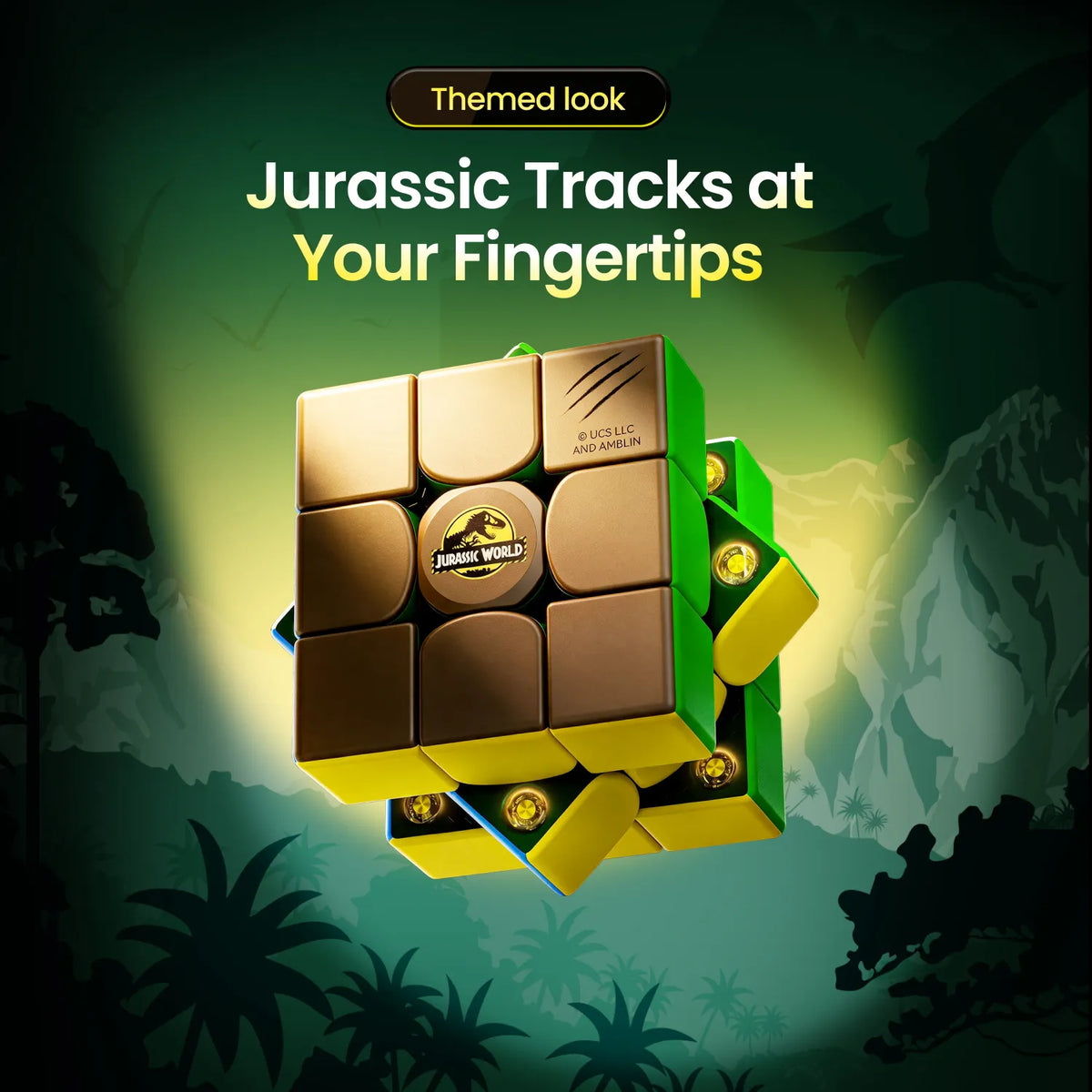 GAN 356 Me 3x3 Jurassic World Edition（Magnetic)