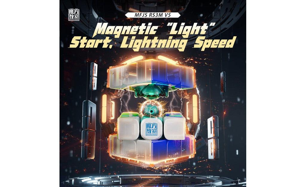 MoYu RS3M V5 3x3 Maglev BalI-Core Magic Cloth Version+ Cube Robot