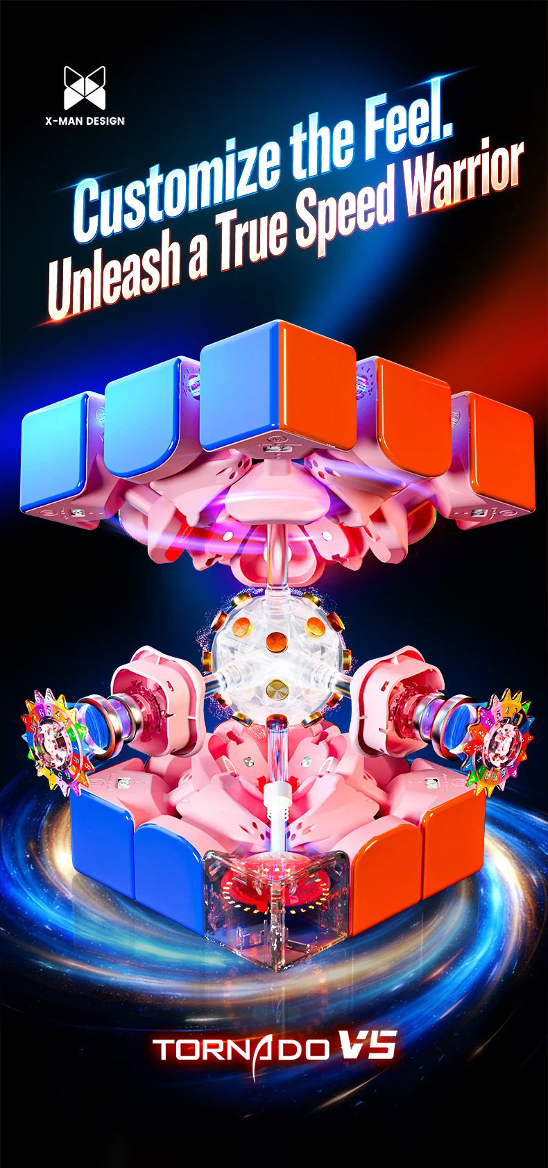 Picube & XMD Tornado V5 Pioneer UV 9th Anniversary Limited Edition 3x3