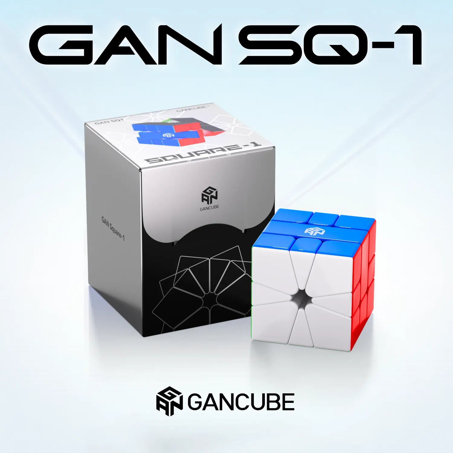 GAN Square-1 Black (Magnetic, MagLev, Core Magnets, UV Coated)