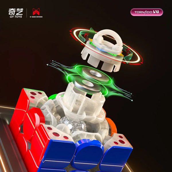 QiYi XMAN Tornado V4 Pioneer Maglev UV Magnetic Speedcube 3x3