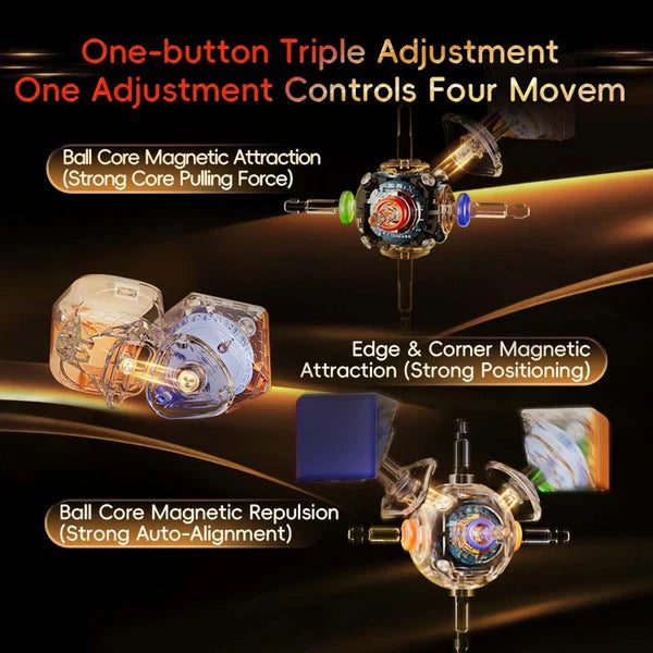 Super Aolong 3X3 19th Anniversary Edition Magnetic - (Magnetic, MagLev, 20-Magnet Ball-Core, UV Coated)