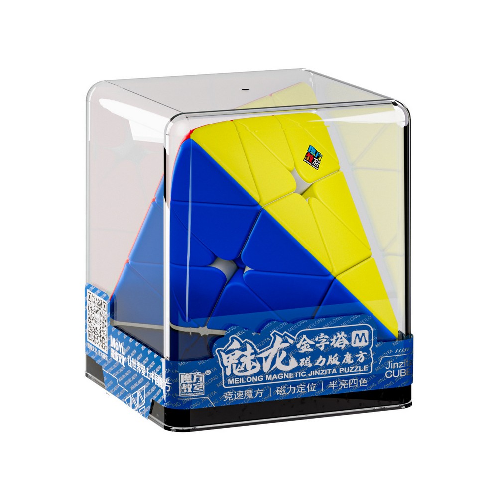 MoYu MoFangJiaoShi Classroom Meilong Pyraminx M Magnetic Magic Cube Stickerless (Plastic Box)