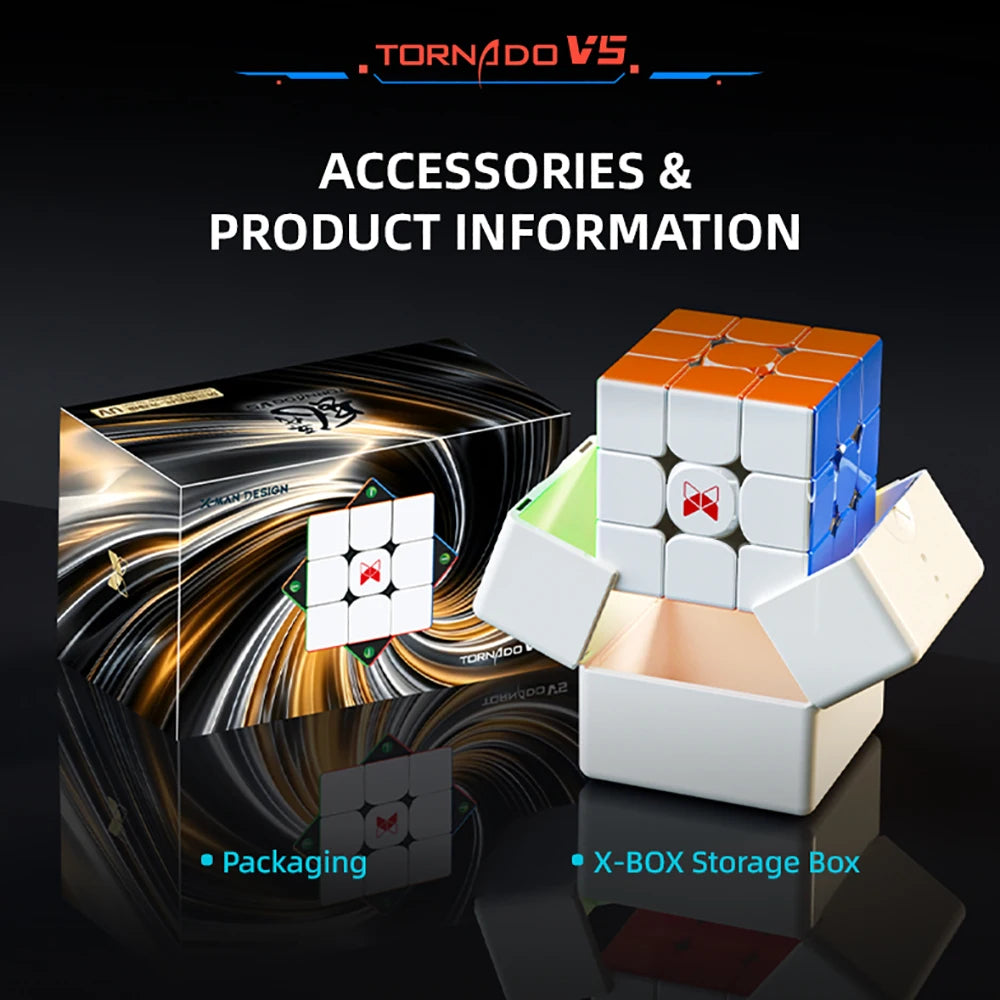 Qiyi XMD Tornado V5 3x3 Pioneer UV Black Core