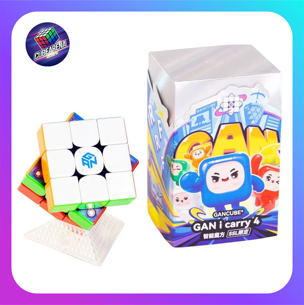 GAN i Carry 4 3x3 (Magnetic, UV Coated) - SSL Limited, Bluetooth Smart Cube