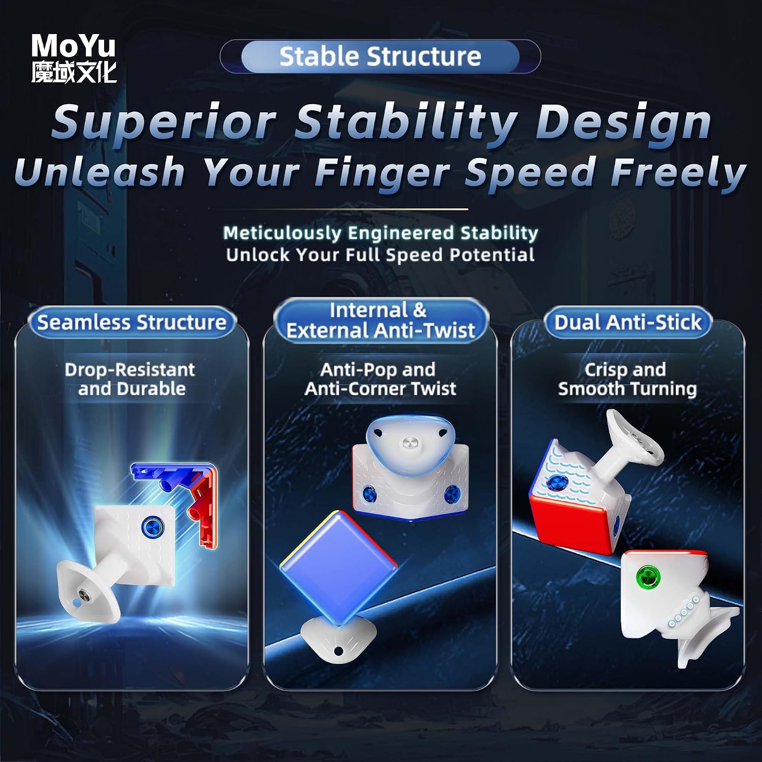 MoYu WeiLong V11 3x3 (8-Magnet Ball-Core + MagLev + UV)