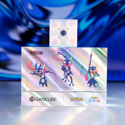 Pokémon Greninja x GAN 12 MagLev 3x3 Transparent Stickerless UV Coated