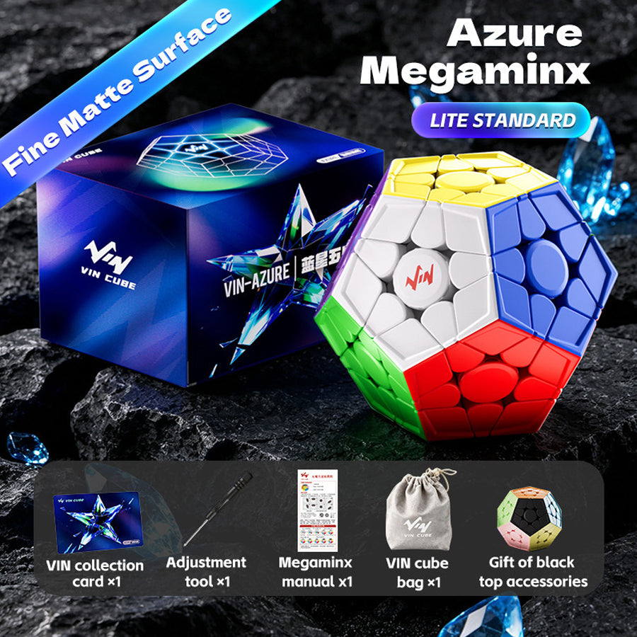 VIN Cube Azure Megaminx Lite (Magnetic)