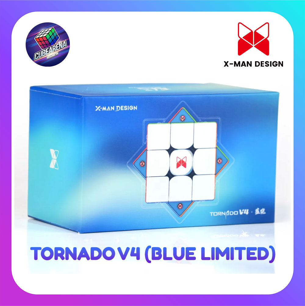 QiYi X-Man Tornado V4 M 3X3 (Flagship – Blue Internals Limited Edition)