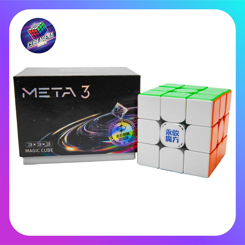 YJ META3 3x3 8M (Magnetic, Core Magnets, UV Coated) - Wing Magnetic