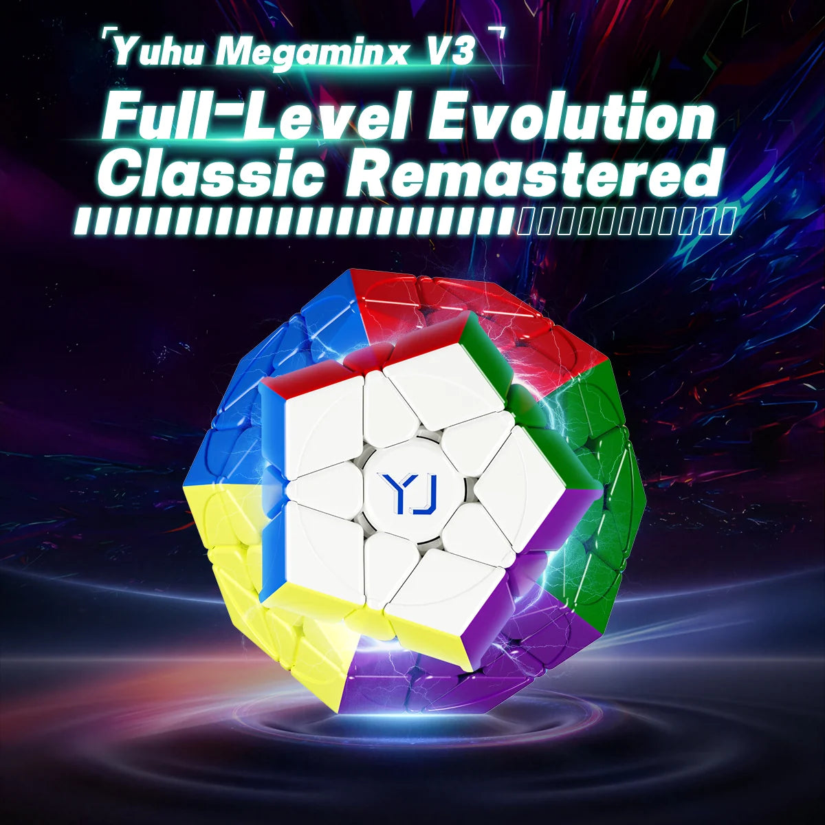 YJ YuHu Megaminx V3 (Magnetic, MagLev, Ball-Core)