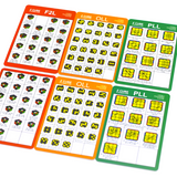 (1 Set 3 Cards) - Z-Cube CFOP Algorithm Card Set (PVC Plastic Edition) F2L PLL OLL