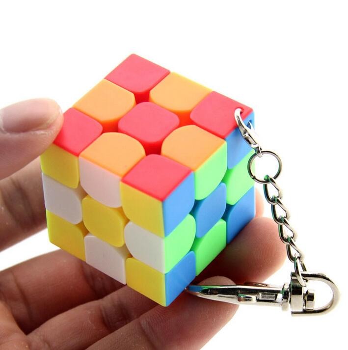 MoYu Meilong Keychain Mini 3x3 3.0cm Tiny cube stickerless