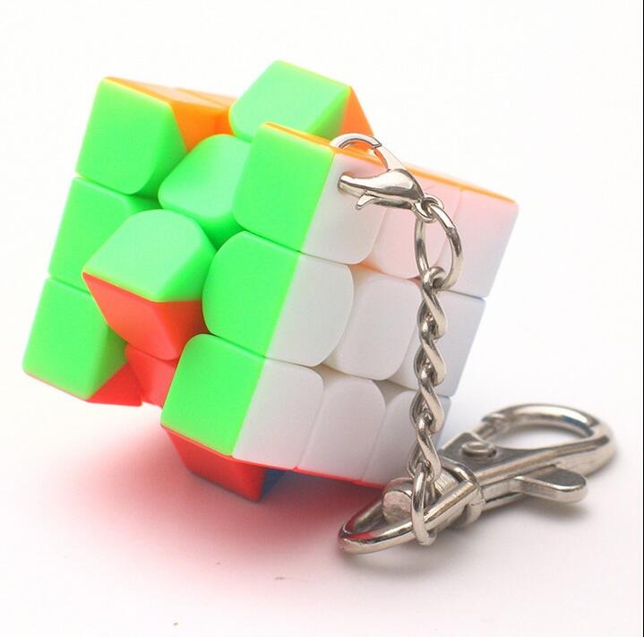 MoYu Meilong Keychain Mini 3x3 3.0cm Tiny cube stickerless