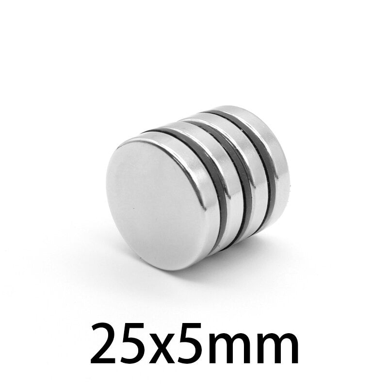 Edm 25x5 mm Neodymium Magnet Silver