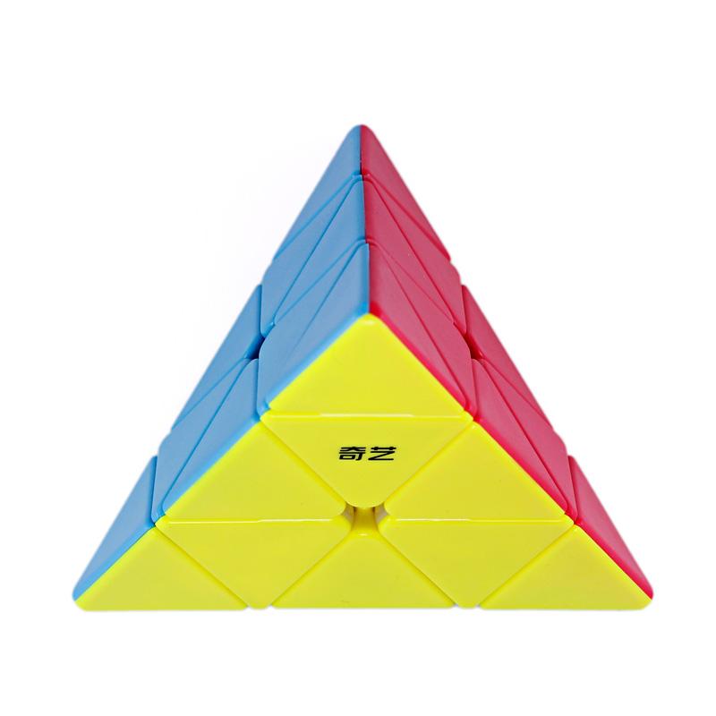 Qiyi Qiming Pyraminx ត្រីកោណ Pyraminx គូប Qi Ming