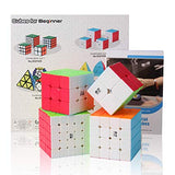 Qiyi Bundle 4in1 Knight 2x2 3x3 4x4 5x5 Stickerless